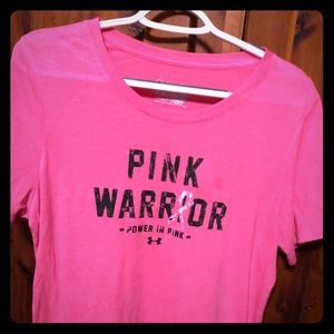 Breast Cancer “Pink Warrior” t shirt Large